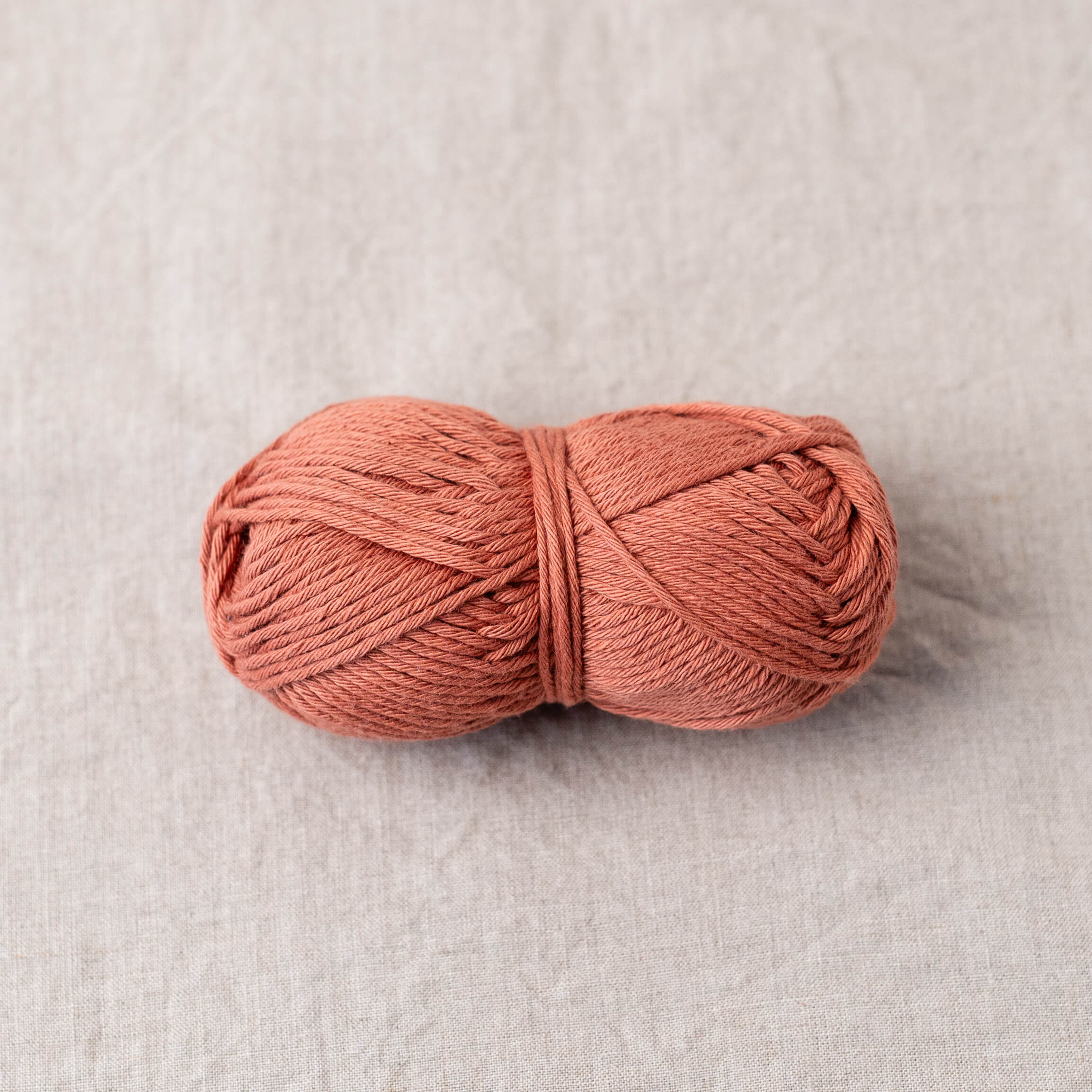 100% cotton yarn Terracotta