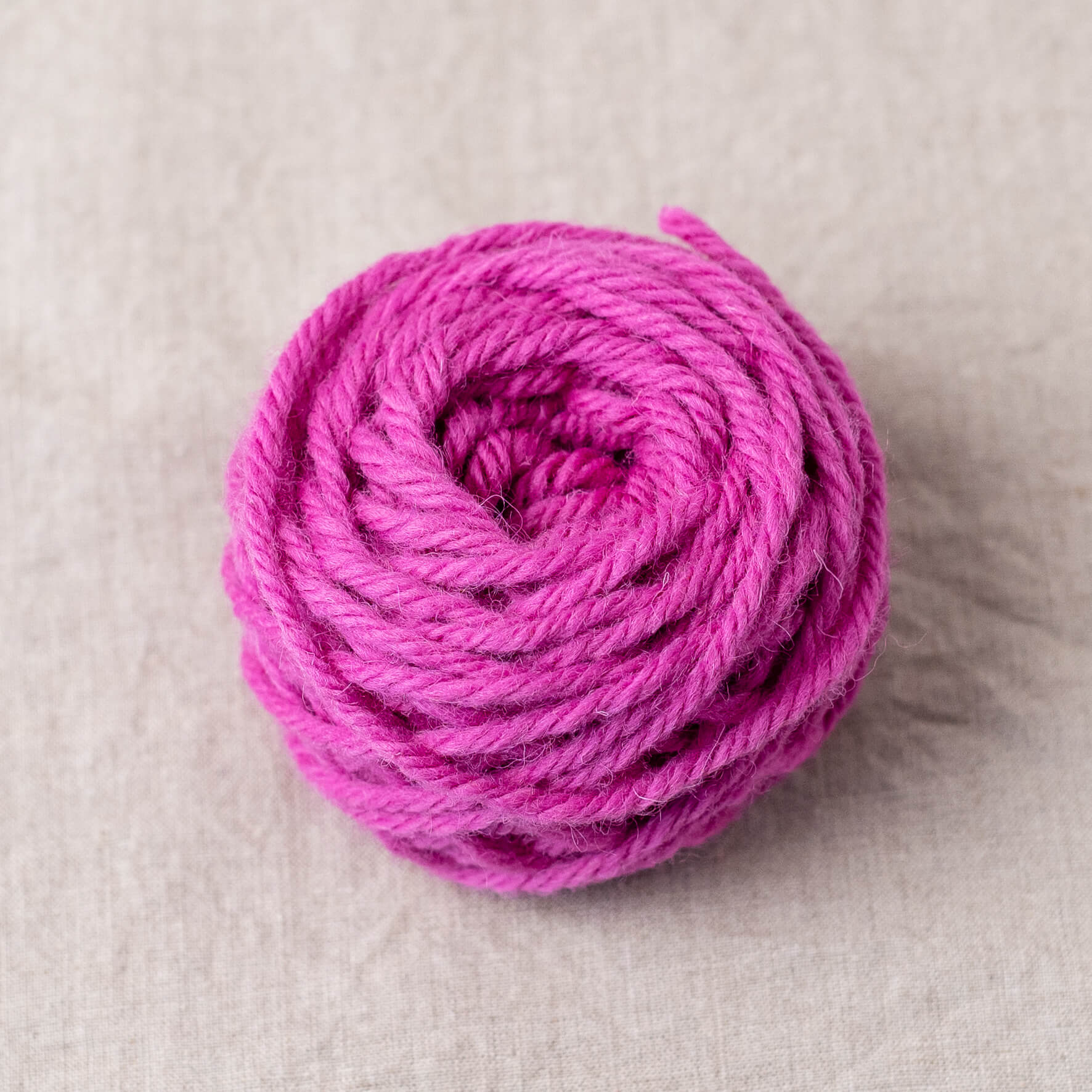 Hot Pink 100% wool punch needle rug yarn