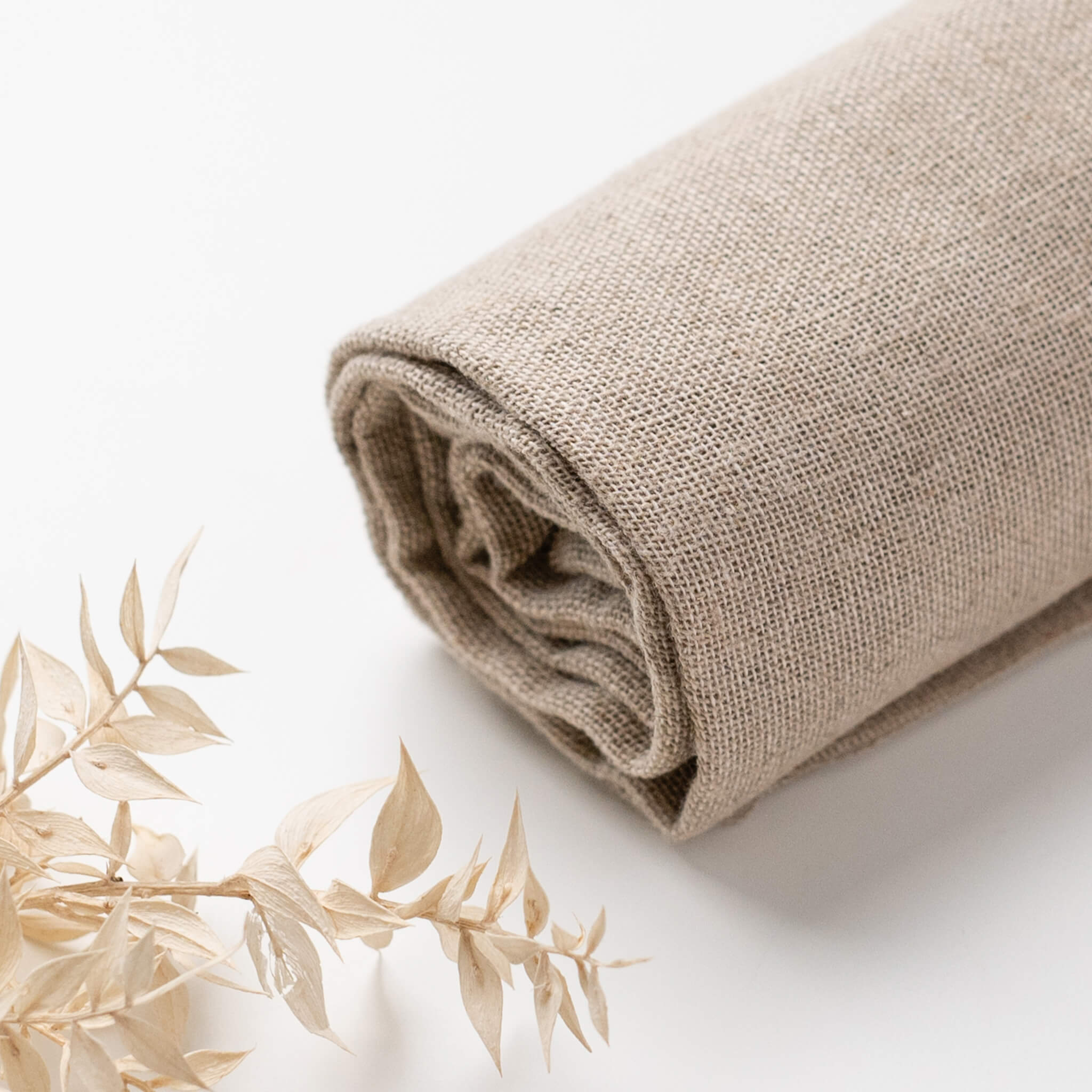 Linen punch needle fabric