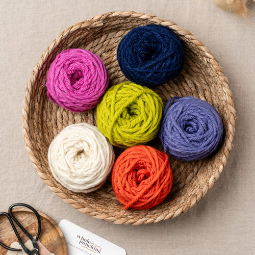 100% wool punch needle rug yarn - 100g ball – Whole Punching